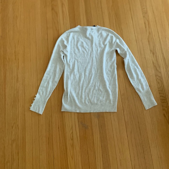 NWT ZARA SWEATER WITH PEARL WRIST DETAIL - Picture 4 of 4